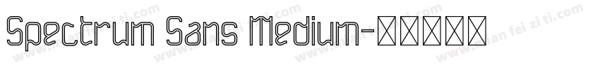 Spectrum Sans Medium字体转换